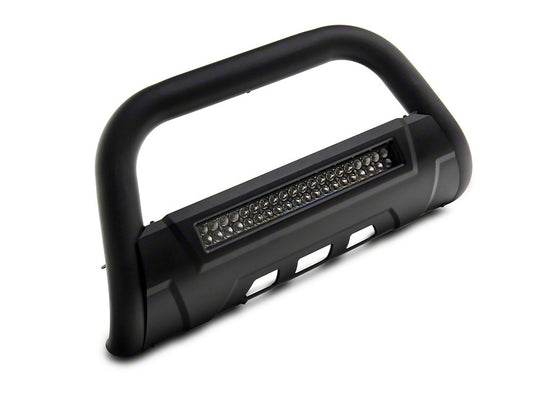Barricade 3.50-Inch Bull Bar with 20-Inch LED Light Bar; Textured Black (21-25 Bronco)