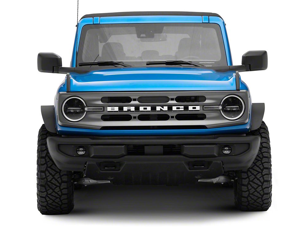 Barricade HD Flat Fender Flares; Front (21-25 Bronco, Excluding Everglades, Heritage & Raptor)