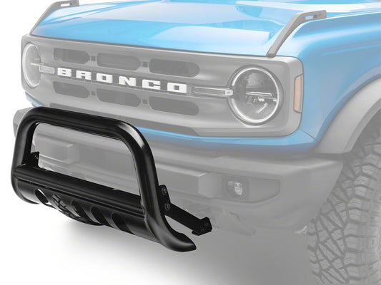 Barricade 3-Inch Bull Bar with Skid Plate; Black (21-25 Bronco)
