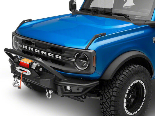 Barricade HD Tubular Front Winch Mount Bumper with LED Fog Lights (21-25 Bronco, Excluding Raptor)