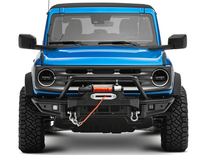 Barricade HD Tubular Front Winch Mount Bumper with LED Fog Lights (21-25 Bronco, Excluding Raptor)