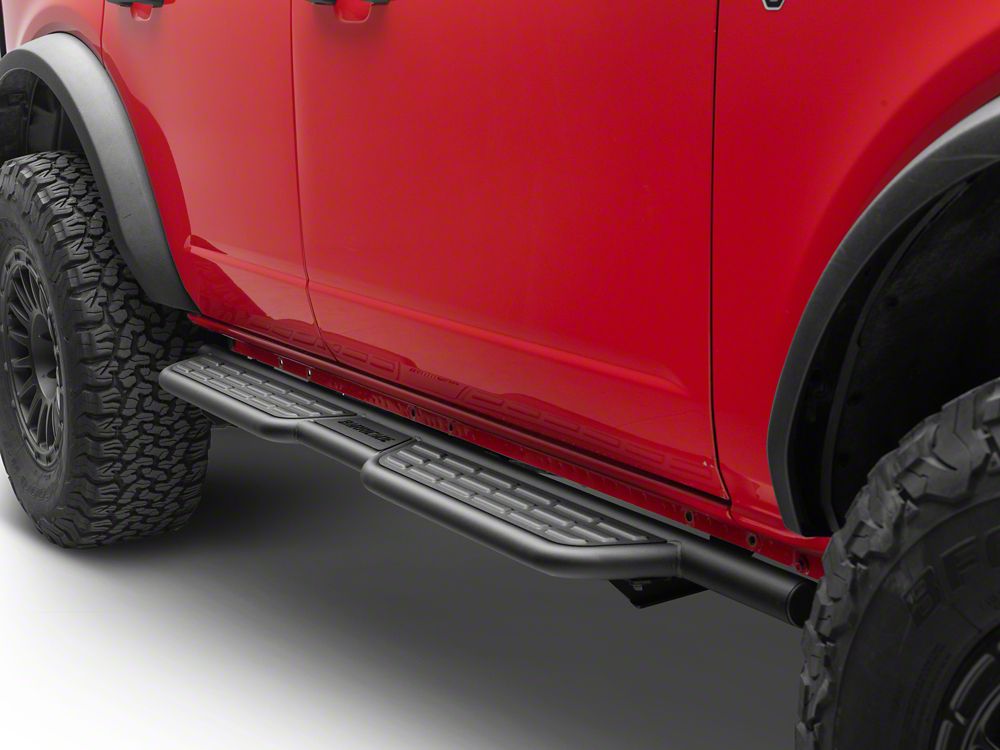 Barricade Formed HD Running Boards; Textured Black (21-25 Bronco 4-Door)