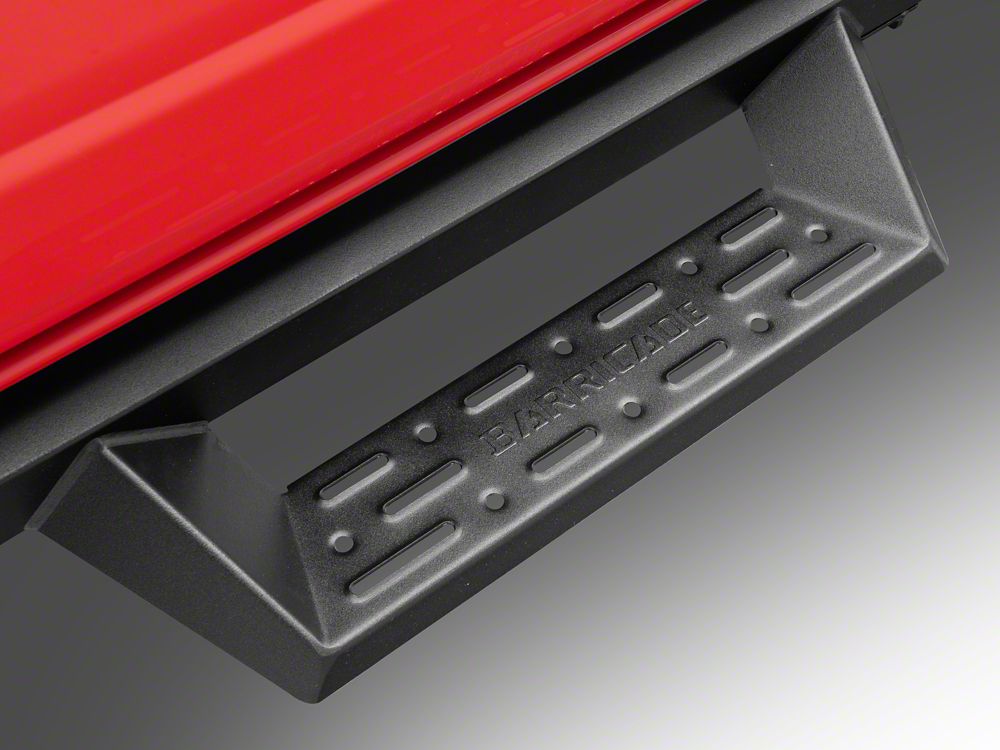 Barricade Canyon Drop Steps; Textured Black (21-25 Bronco 4-Door)