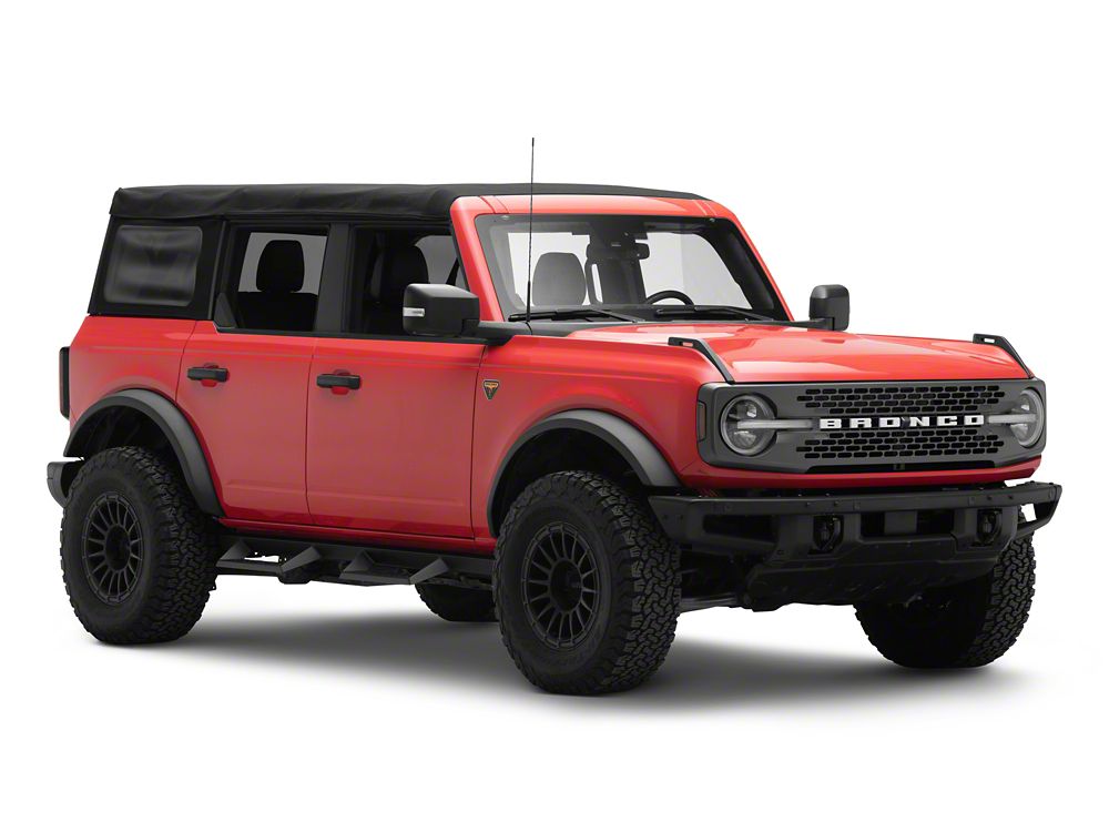 Barricade Canyon Drop Steps; Textured Black (21-25 Bronco 4-Door)