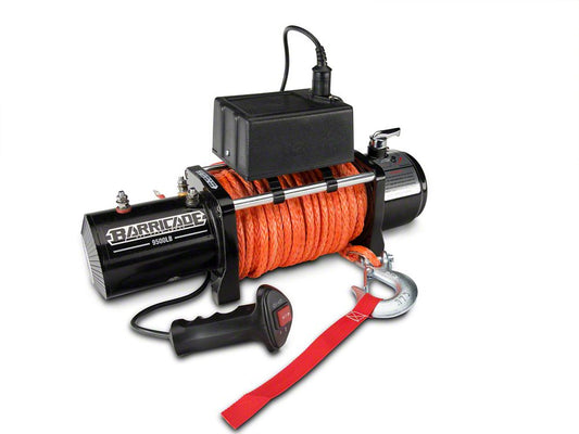 Barricade 12,000 lb. Winch with Synthetic Rope (Universal; Some Adaptation May Be Required)