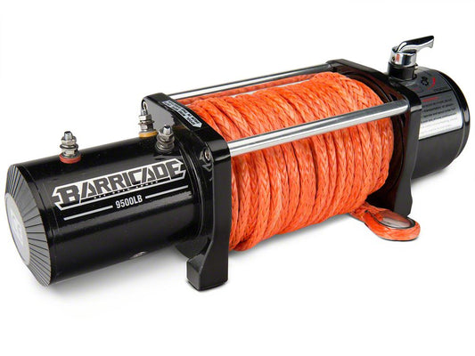 Barricade 12,000 lb. Winch with Synthetic Rope (Universal; Some Adaptation May Be Required)