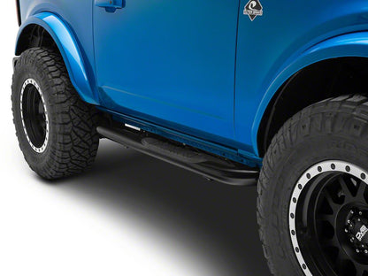 Barricade 3-Inch Side Step Bars; Black (21-25 Bronco 2-Door)