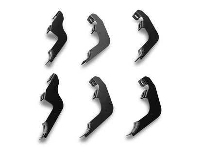 Barricade 4-Inch Oval Straight Side Step Bars; Light Textured Black (21-25 Bronco 4-Door)