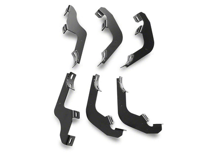 Barricade 4-Inch Oval Bent End Side Step Bars; Black (21-25 Bronco 4-Door)