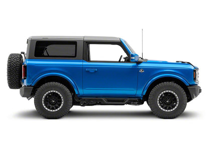 Barricade NB1 Running Boards; Textured Black (21-25 Bronco 2-Door)