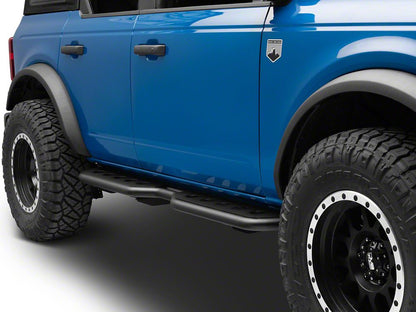 Barricade HD Rocker Steps; Textured Black (21-25 Bronco 4-Door)