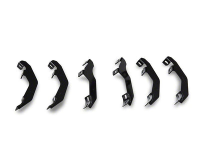 Barricade 4-Inch Oval Bent End Side Step Bars; Black (19-23 Ranger SuperCab)
