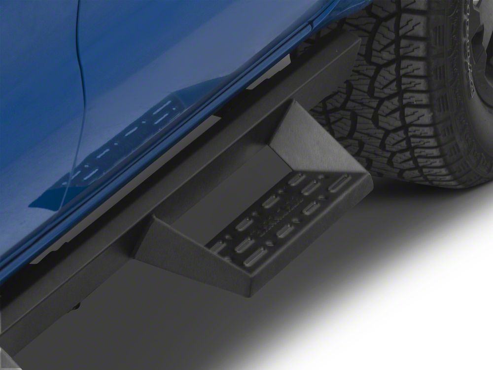 Barricade Canyon Drop Steps; Textured Black (19-25 Ranger SuperCrew)