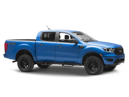 Barricade Canyon Drop Steps; Textured Black (19-25 Ranger SuperCrew)
