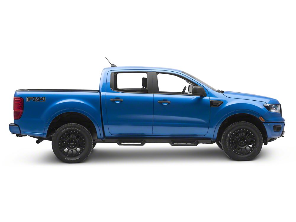 Barricade Canyon Drop Steps; Textured Black (19-25 Ranger SuperCrew)