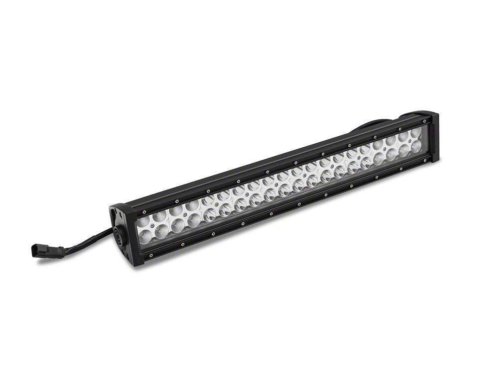 Barricade 3.50-Inch Bull Bar with Skid Plate and 20-Inch LED Light Bar; Stainless Steel (15-22 Canyon)