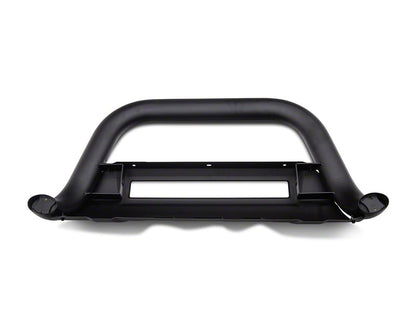 Barricade 3.50-Inch Bull Bar with Skid Plate and 20-Inch LED Light Bar; Textured Black (15-22 Canyon)