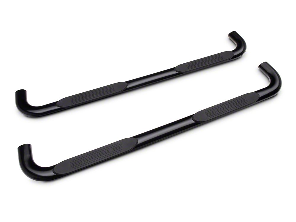 Barricade 3-Inch 90 Degree Bent End Side Step Bars; Black (15-22 Canyon Extended Cab)