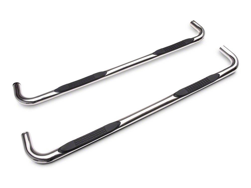 Barricade 3-Inch 90 Degree Bent End Side Step Bars; Stainless Steel (15-22 Canyon Crew Cab)