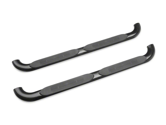 Barricade 4-Inch Oval 90 Degree Bent End Side Step Bars; Black (15-22 Canyon Extended Cab)