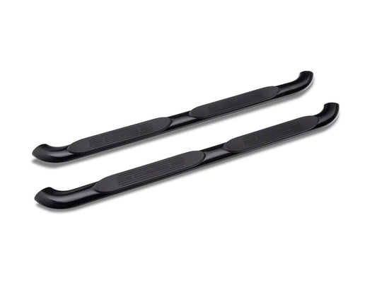 Barricade 4-Inch Oval Bent End Side Step Bars; Black (15-22 Canyon Extended Cab)