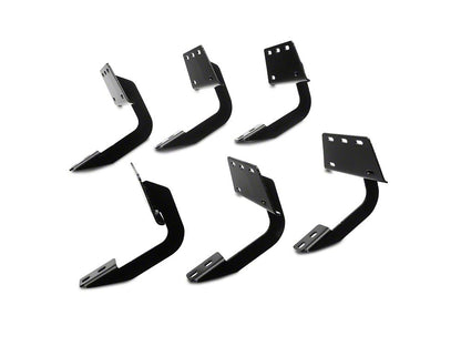 Barricade 5-Inch Oval Bent End Side Step Bars; Stainless Steel (15-22 Canyon Extended Cab)