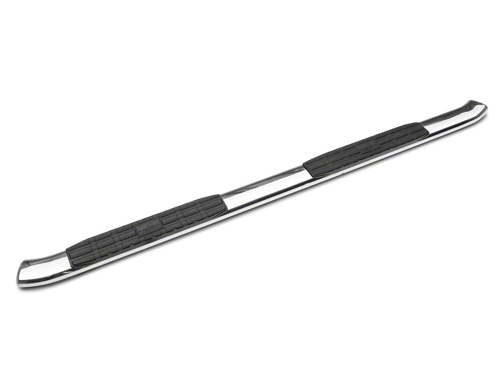 Barricade 5-Inch Oval Bent End Side Step Bars; Stainless Steel (15-22 ...