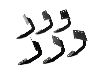 Barricade 5-Inch Oval Bent End Side Step Bars; Stainless Steel (15-22 Canyon Crew Cab)