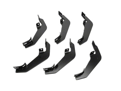 Barricade 5-Inch Oval Straight End Side Step Bars; Black (15-22 Canyon Extended Cab)