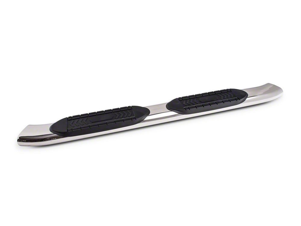 Barricade 6-Inch Oval Bent End Side Step Bars; Stainless Steel (15-22 Canyon Extended Cab)