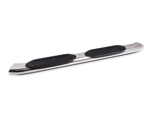 Barricade 6-Inch Oval Bent End Side Step Bars; Stainless Steel (15-22 Canyon Extended Cab)