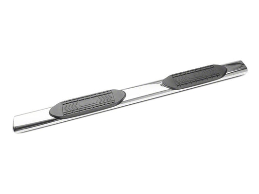 Barricade 6-Inch Oval Straight End Side Step Bars; Stainless Steel (15-22 Canyon Extended Cab)