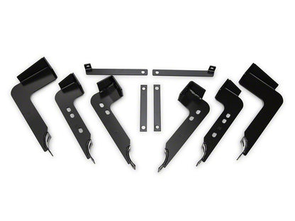 Barricade 4-Inch Oval Straight End Side Step Bars; Black (07-14 Sierra 2500 HD Extended Cab)