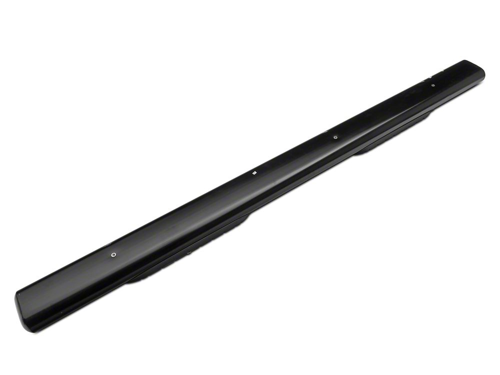Barricade 6-Inch Oval Straight End Side Step Bars; Rocker Mount; Black (07-19 Sierra 2500 HD Crew Cab)