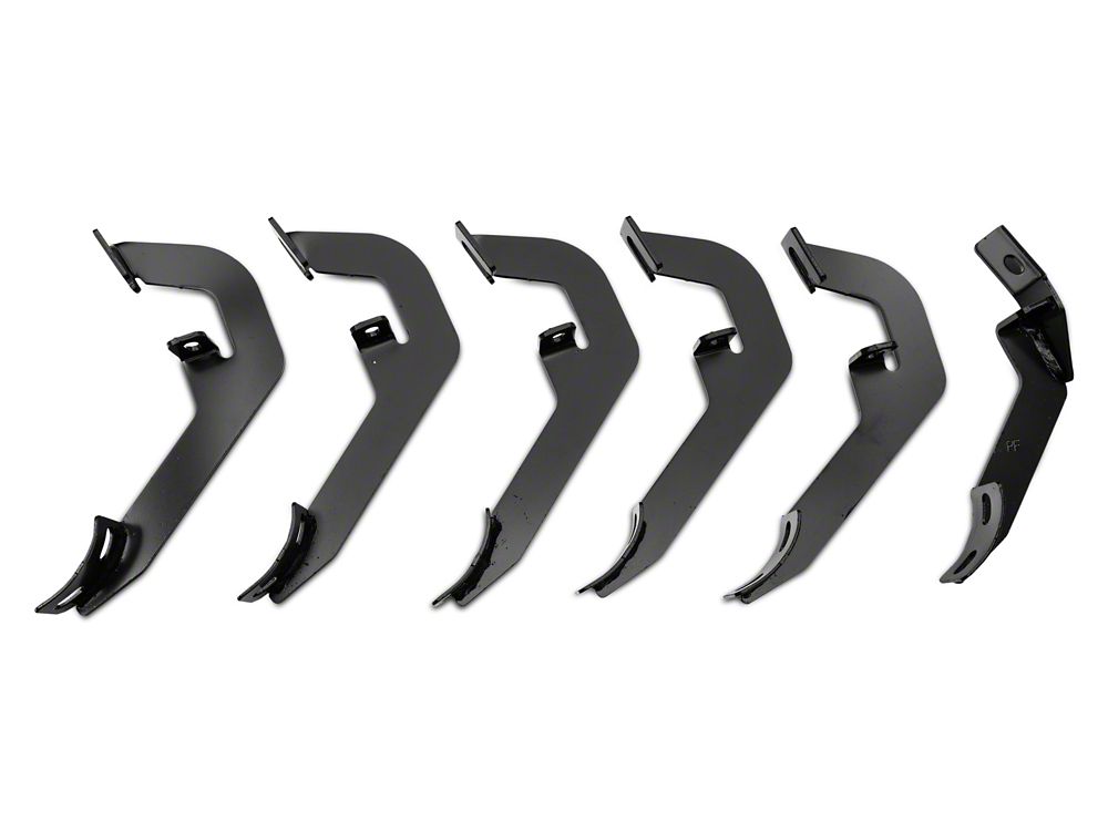 Barricade 6-Inch Oval Straight End Side Step Bars; Rocker Mount; Stainless Steel (07-19 Sierra 2500 HD Extended/Double Cab)