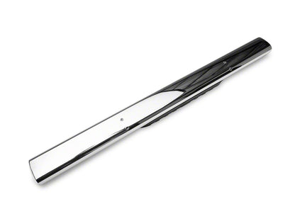 Barricade 5-Inch Oval Straight End Side Step Bars; Rocker Mount; Stainless Steel (07-19 Sierra 2500 HD Regular Cab)