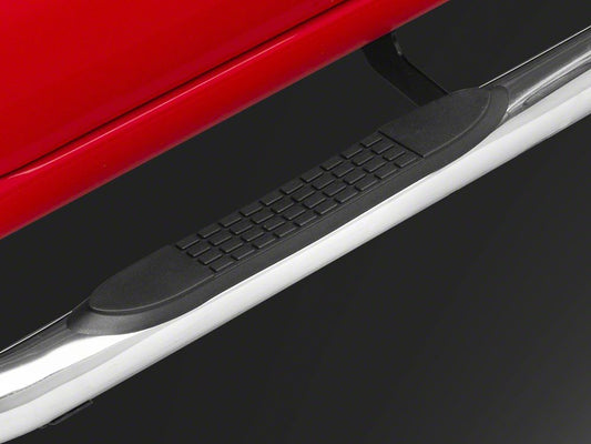 Barricade 3-Inch Side Step Bars; Stainless Steel (20-25 Sierra 2500 HD Crew Cab)