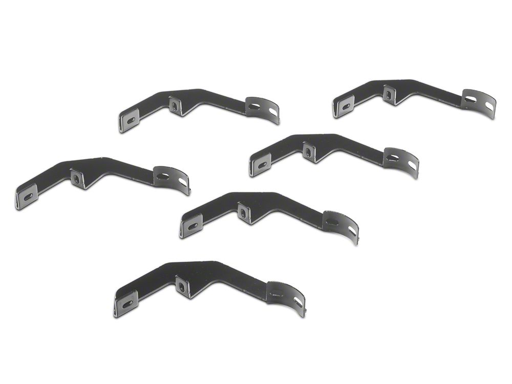 Barricade 4-Inch Oval Straight End Side Step Bars; Black (20-25 Sierra 2500 HD Double Cab)