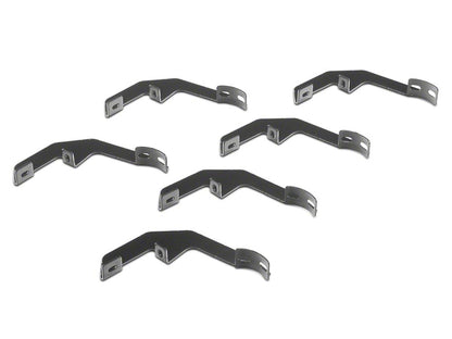 Barricade 4-Inch Oval Straight End Side Step Bars; Black (20-25 Sierra 2500 HD Double Cab)