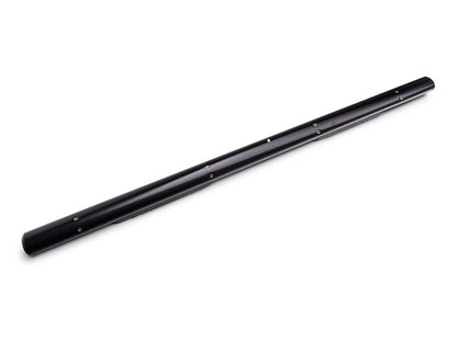 Barricade 4-Inch Oval Straight End Side Step Bars; Black (20-25 Sierra 2500 HD Crew Cab)