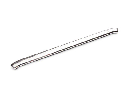 Barricade 5-Inch Oval Bent End Side Step Bars; Stainless Steel (20-25 Sierra 2500 HD Double Cab)