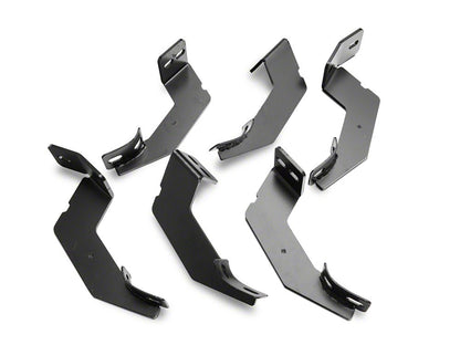 Barricade 5-Inch Oval Straight End Side Step Bars; Black (20-25 Sierra 2500 HD Double Cab)