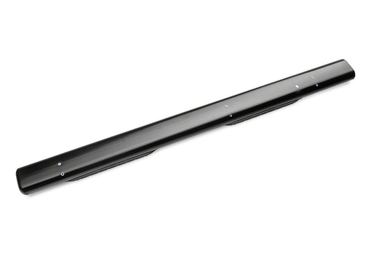 Barricade 6-Inch Oval Straight End Side Step Bars; Black (20-25 Sierra 2500 HD Double Cab)