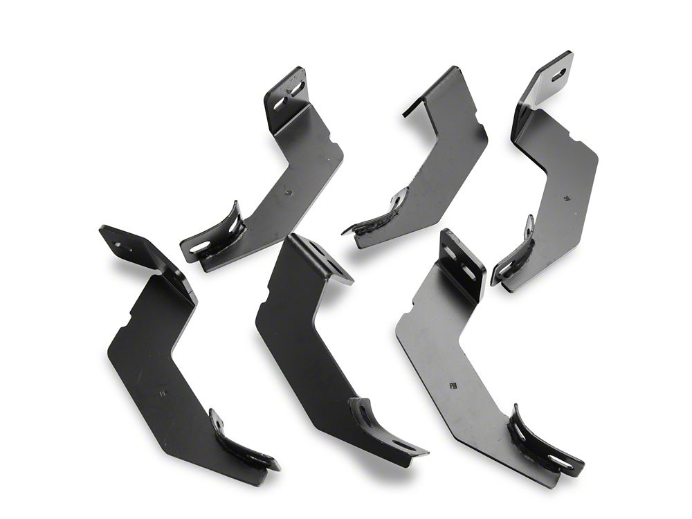 Barricade 6-Inch Oval Straight End Side Step Bars; Black (20-25 Sierra 2500 HD Double Cab)
