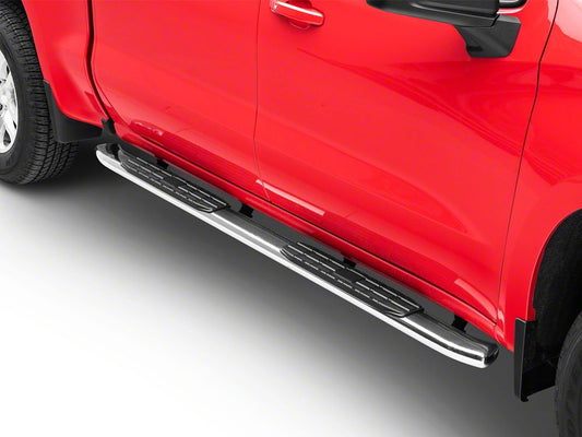 Barricade PNC Side Step Bars; Stainless Steel (20-25 Sierra 2500 HD Crew Cab)