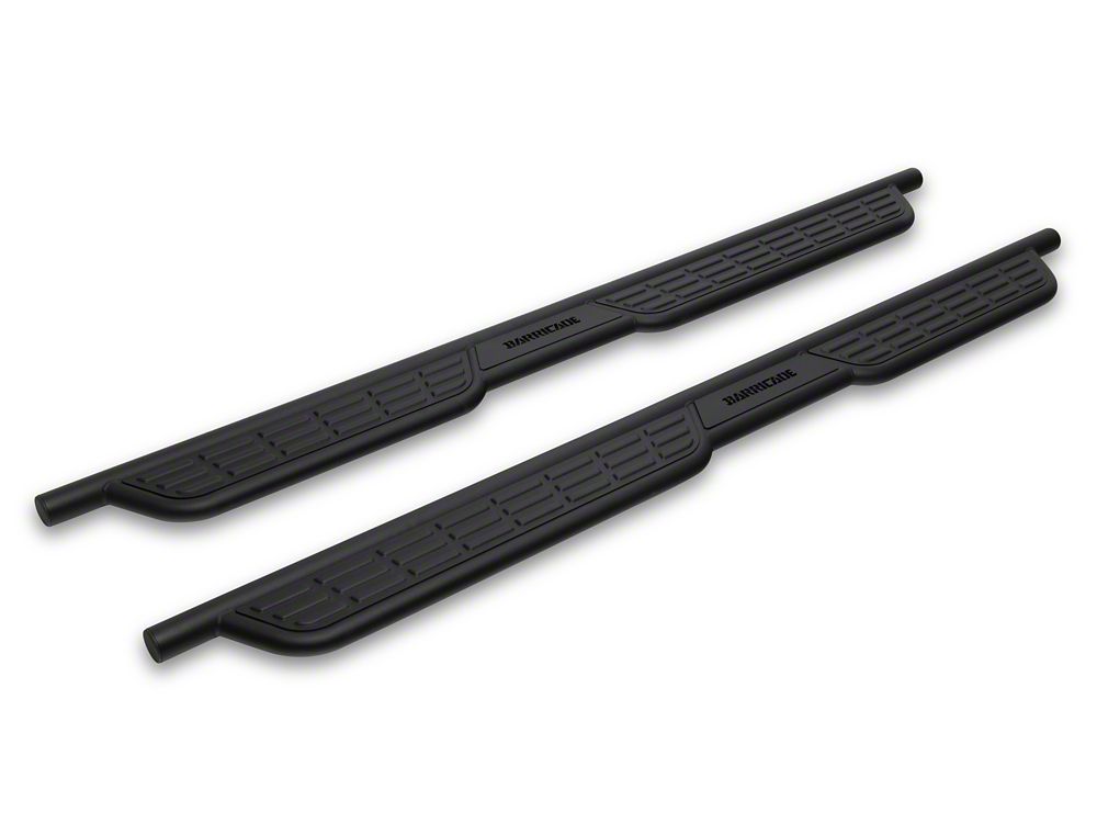 Barricade Formed HD Running Boards; Textured Black (20-25 Sierra 3500 HD Double Cab)