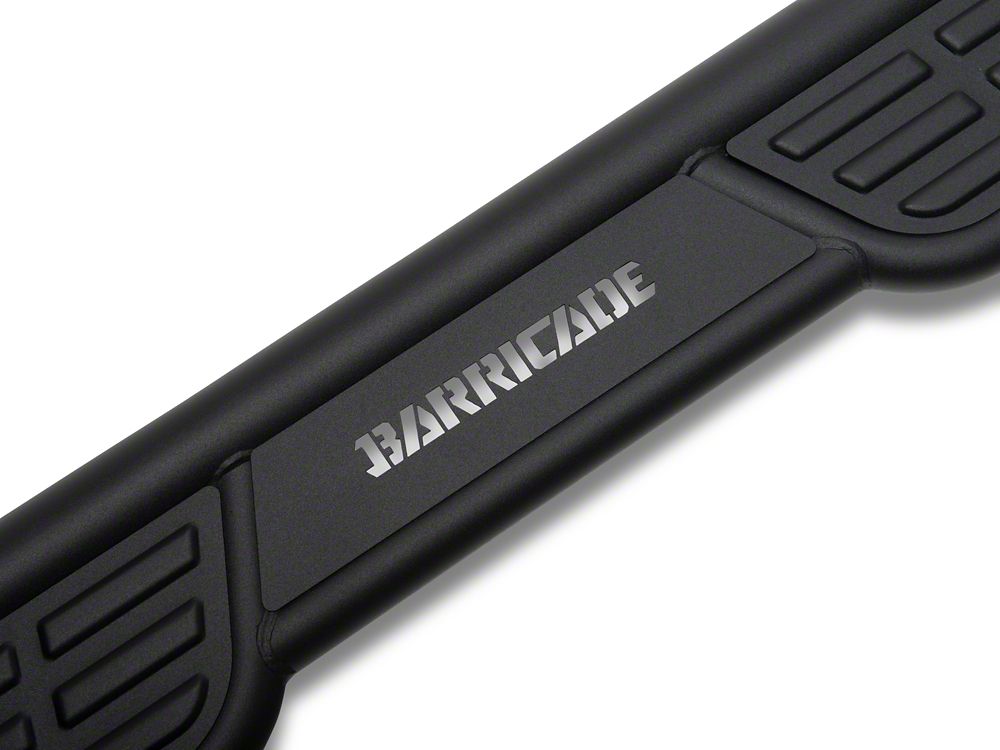 Barricade Formed HD Running Boards; Textured Black (20-25 Sierra 3500 HD Double Cab)