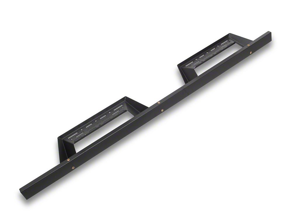 Barricade Canyon Drop Steps; Textured Black (07-19 Sierra 3500 HD Extended/Double Cab)