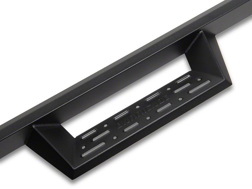 Barricade Canyon Drop Steps; Textured Black (07-19 Sierra 3500 HD Extended/Double Cab)