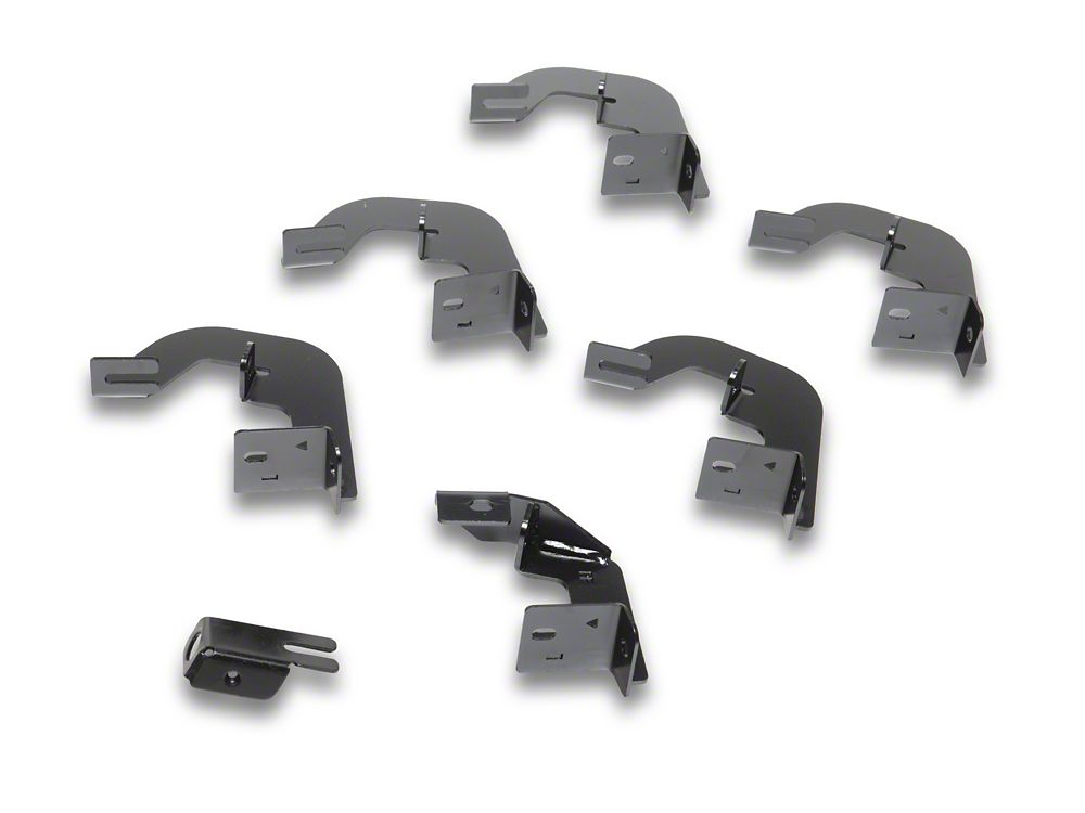 Barricade Canyon Drop Steps; Textured Black (07-19 Sierra 3500 HD Extended/Double Cab)